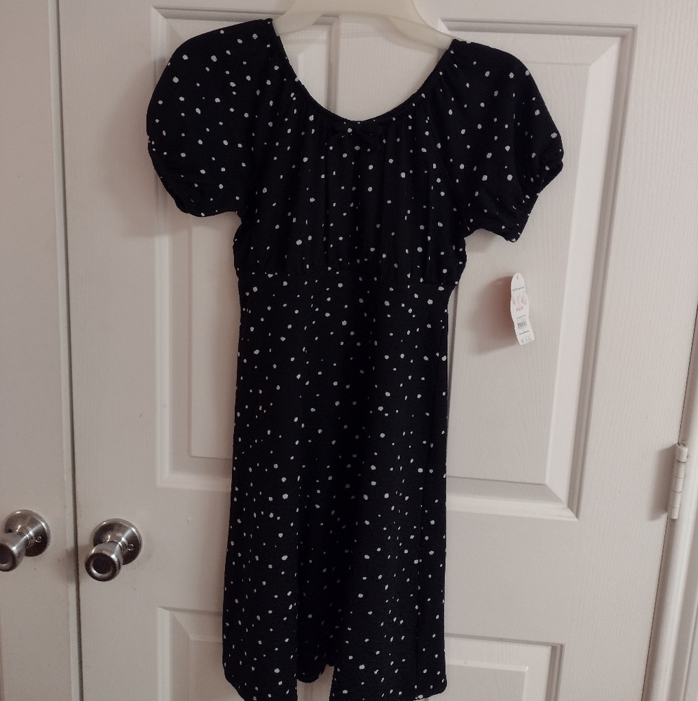 NWT Girls' polka dot dress